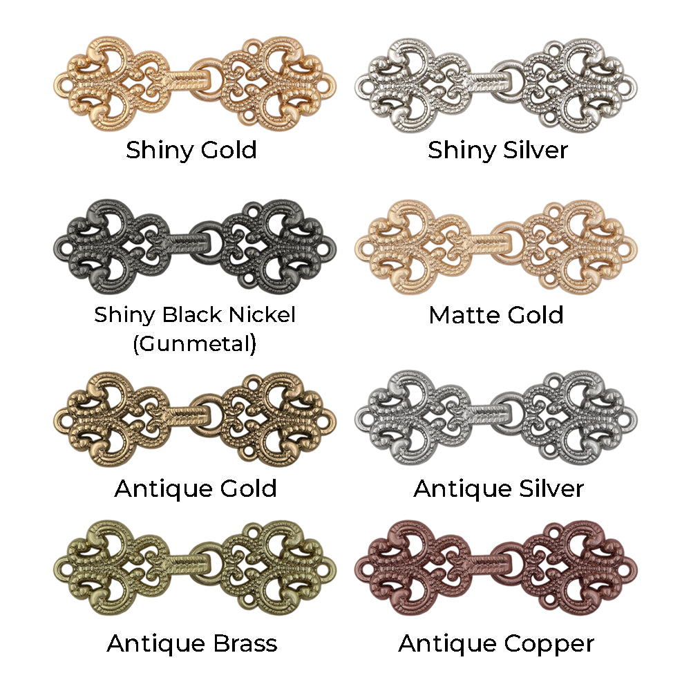 Excellent Intricate Design Metal Clasp Closure for Designer Clothing JHONEA ACCESSORIES Excellent Intricate Design Metal Clasp Closure for Designer Clothing JHONEA ACCESSORIES