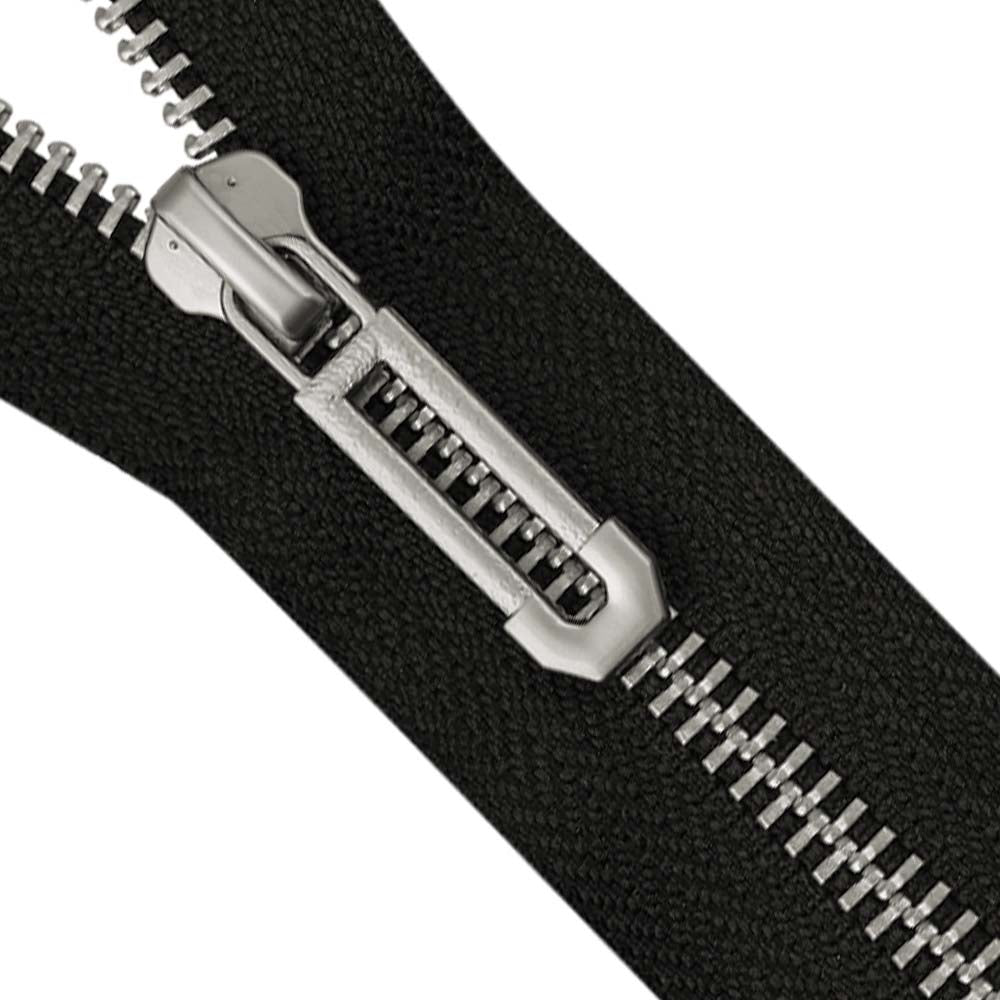 #5 Premium Matte Silver SBS Metal Zipper for Designer Coats