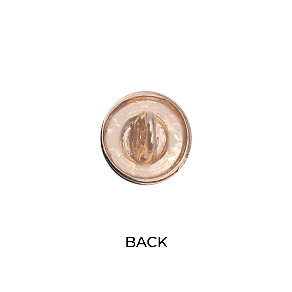 Beautiful 10mm (16L) Floral Design Enamel Colour Metal Buttons