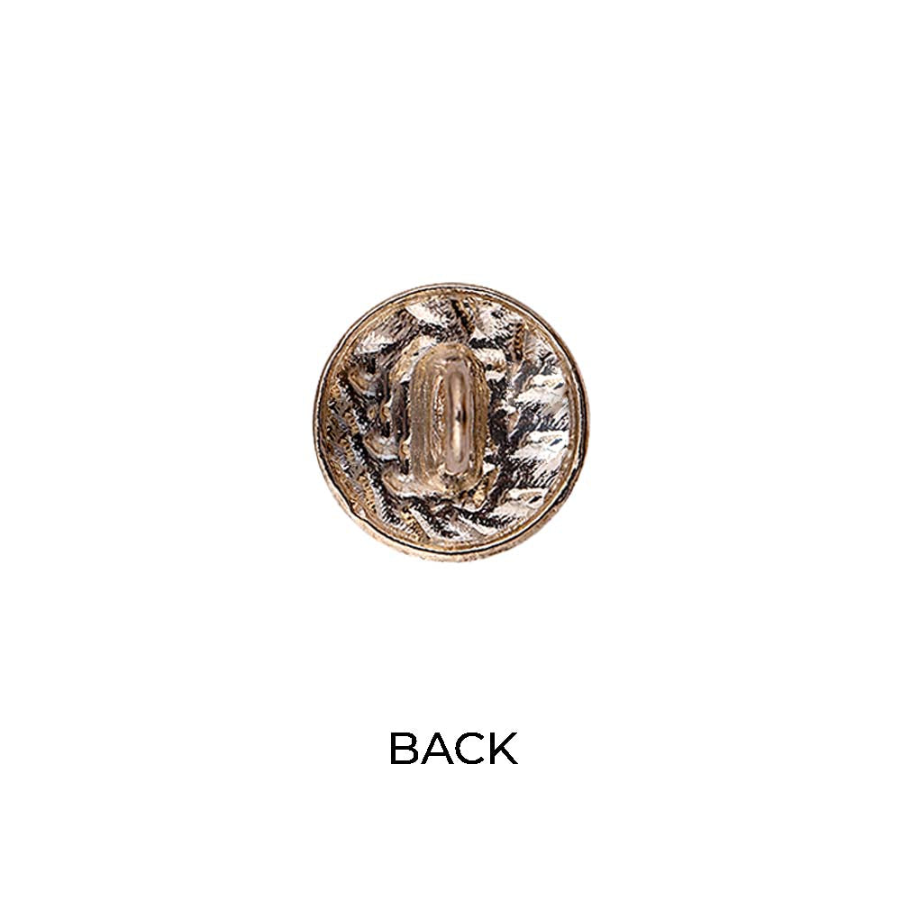 Textured Surface Finish Antique Metal Buttons for Clothing