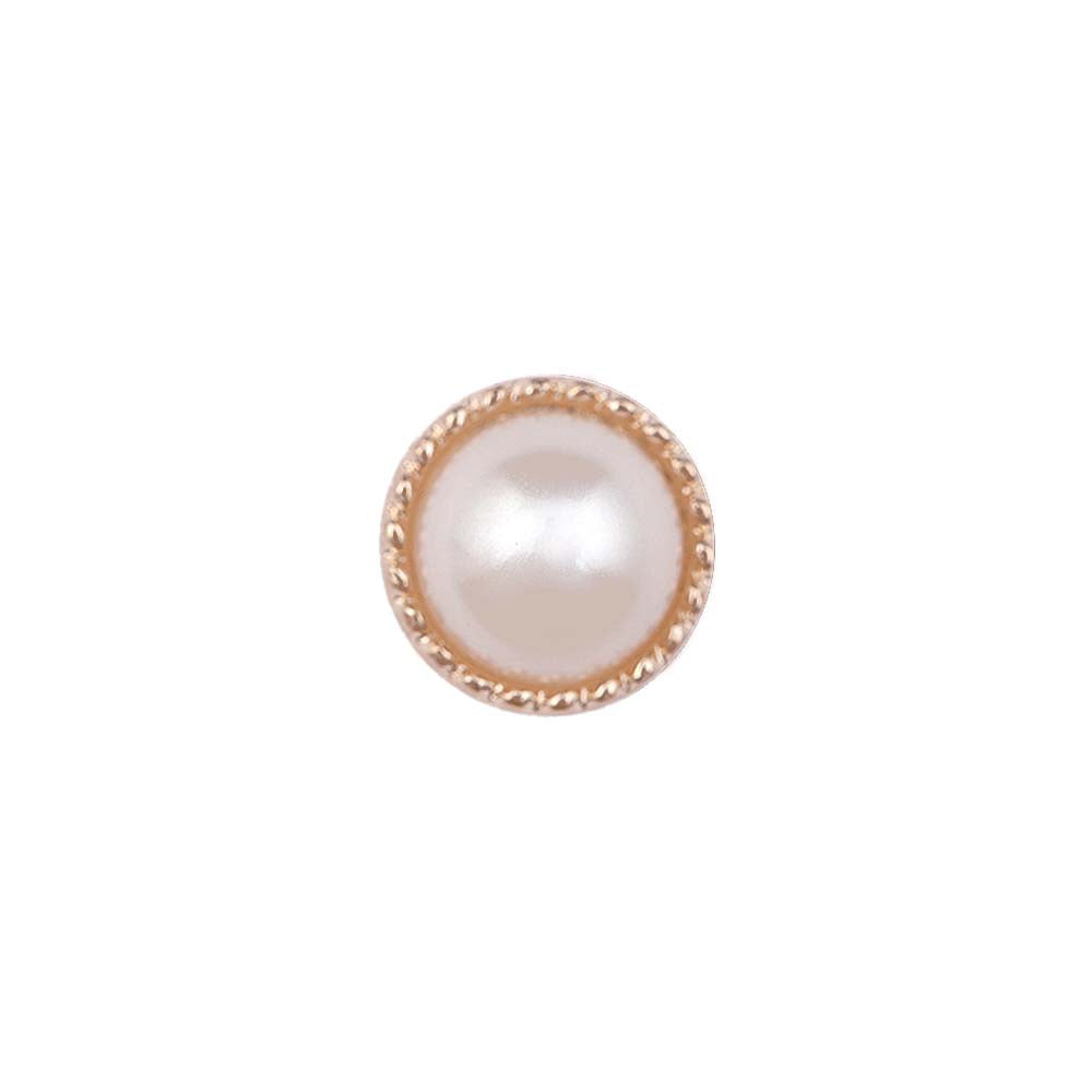 10mm (16L) Classic Shiny Gold Metal Pearl Buttons for Dresses