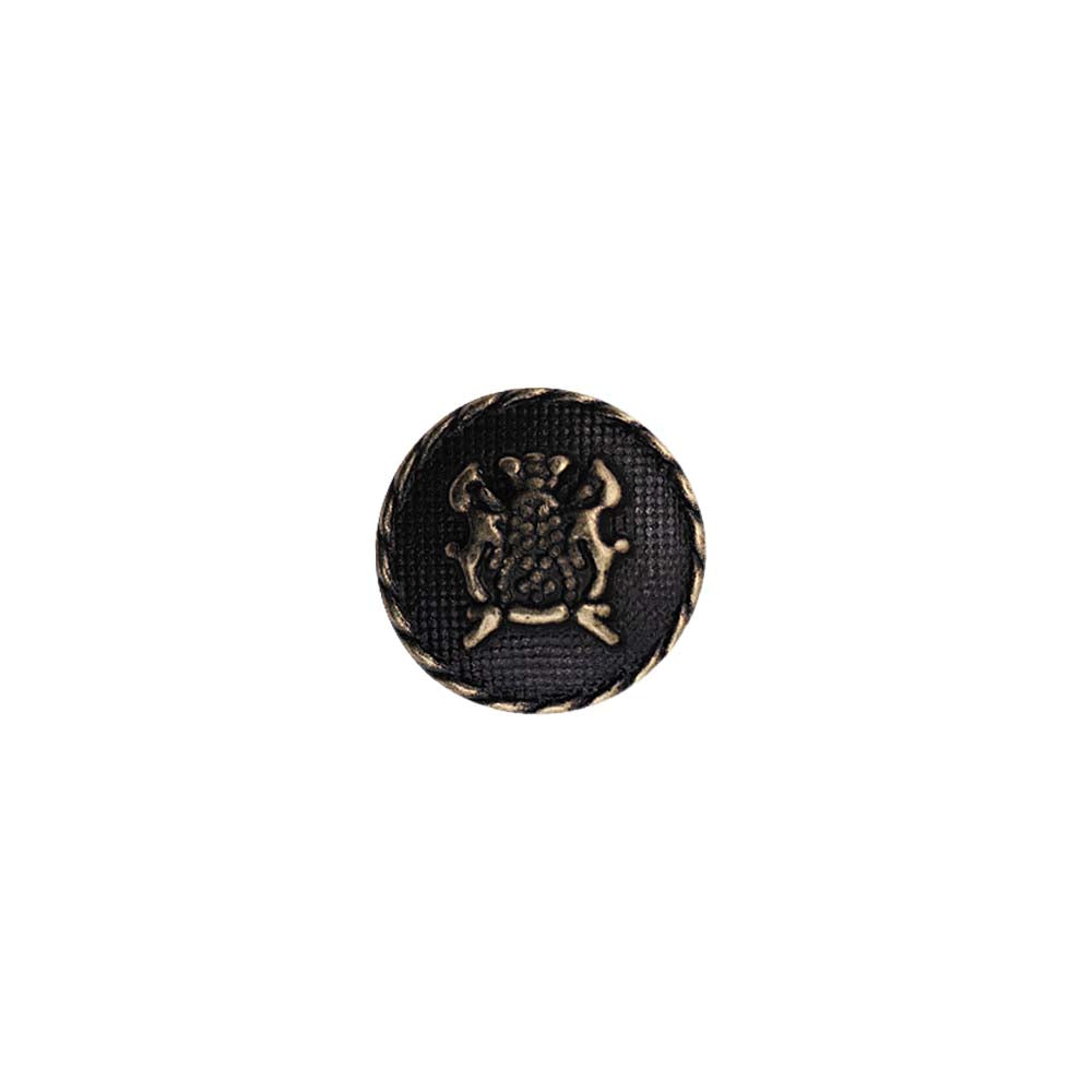 Round Rope Rim Design Logo Engraved Kurta Metal Buttons