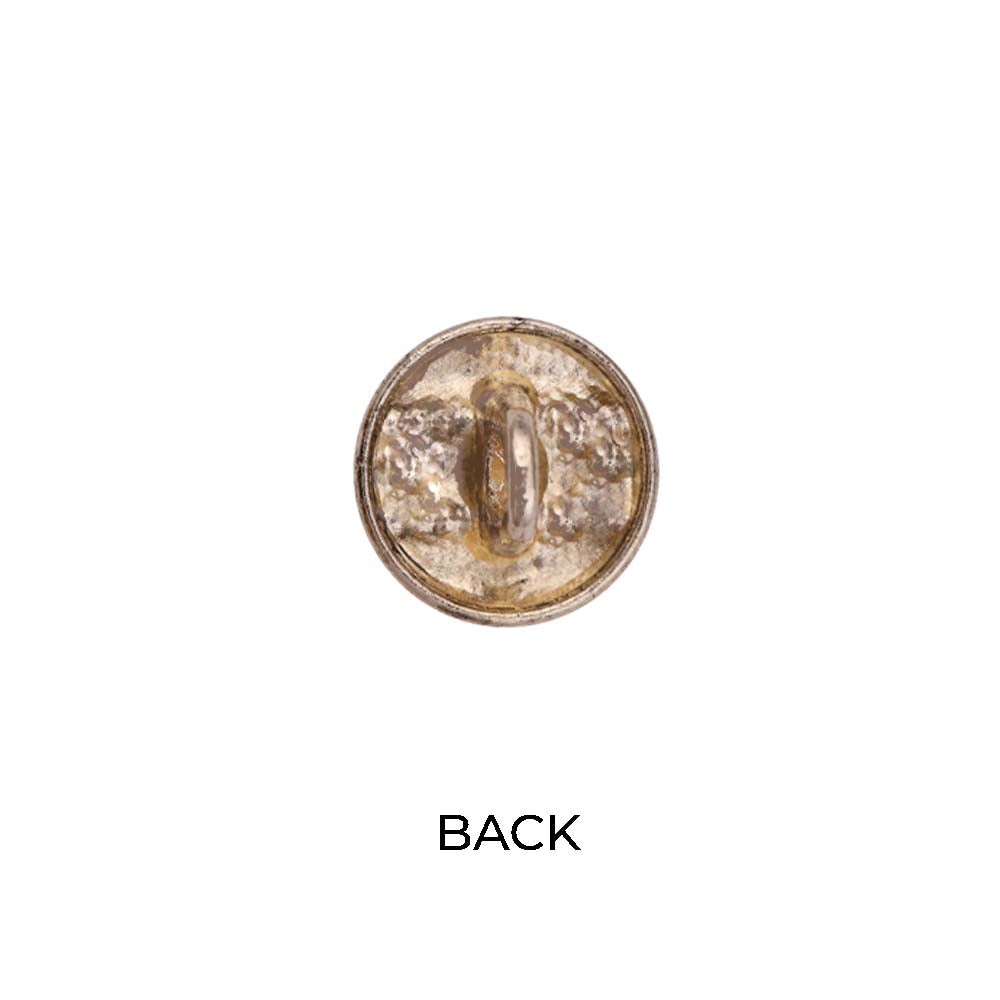 Round Shape Wavy Surface Engraved Design Kurta Metal Buttons