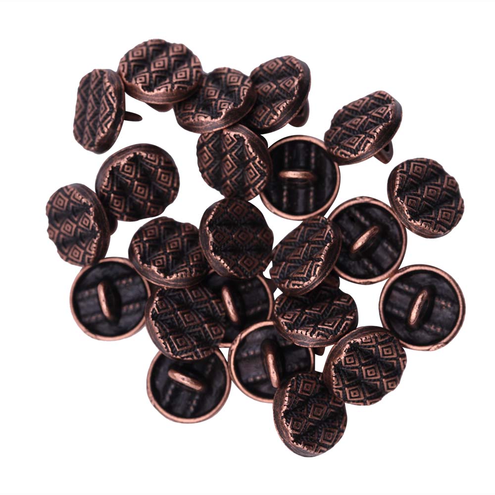Round Shape Wavy Surface Engraved Design Kurta Metal Buttons