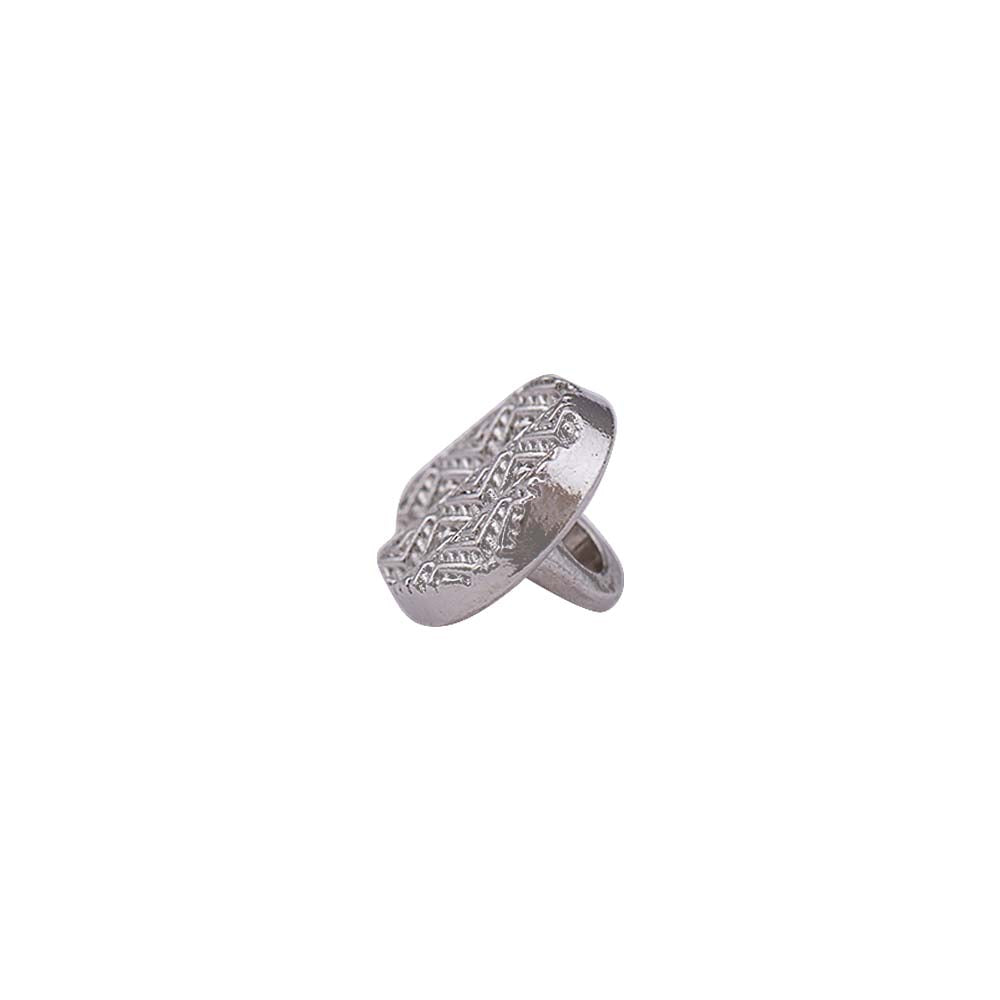 Round Shape Wavy Surface Engraved Design Kurta Metal Buttons