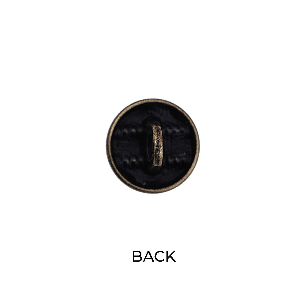 Round Shape Wavy Surface Engraved Design Kurta Metal Buttons