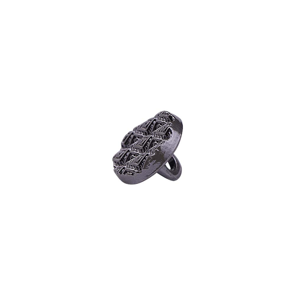 Round Shape Wavy Surface Engraved Design Kurta Metal Buttons