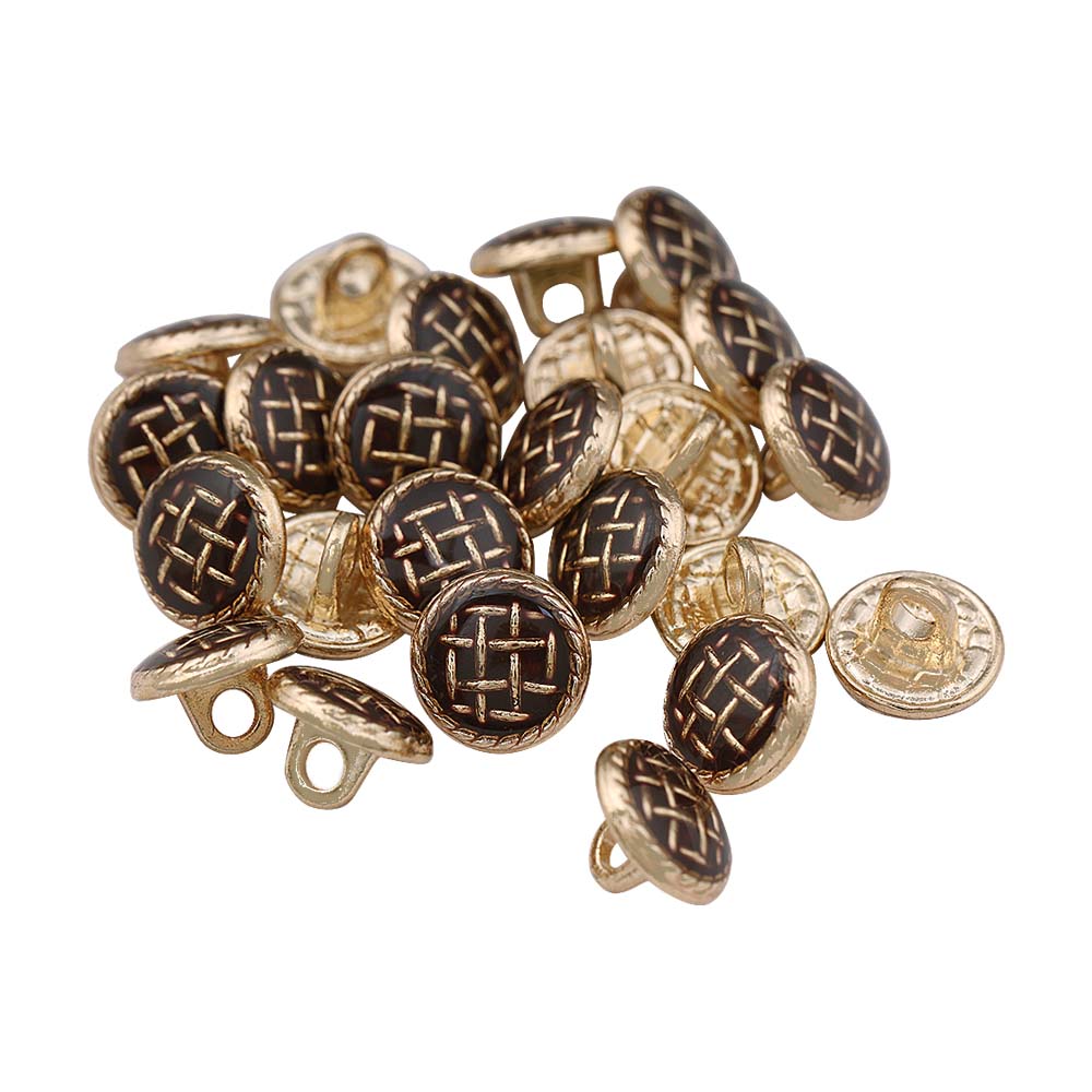 Checks Surface Lamination Kurta/Kurti Metal Buttons