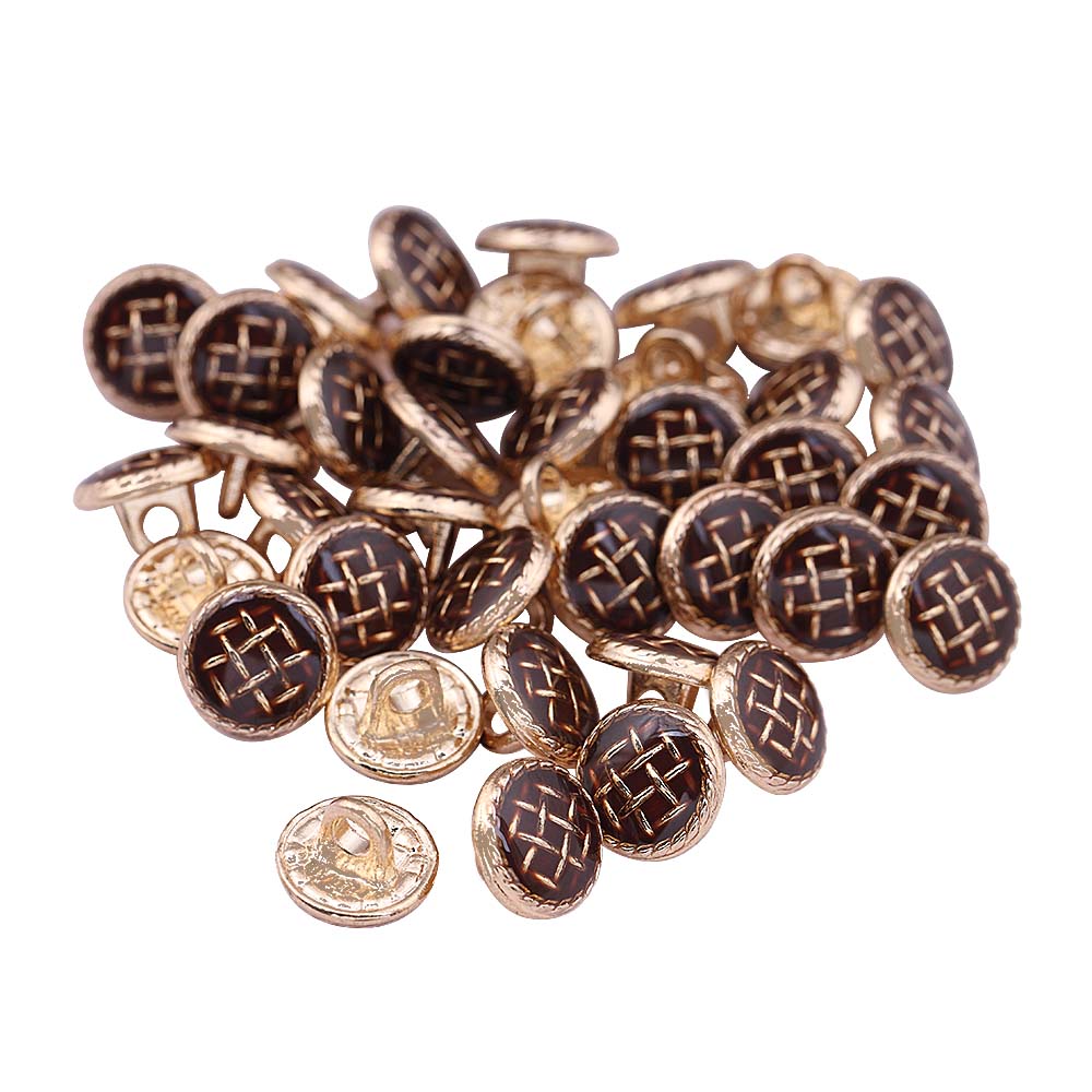 Checks Surface Lamination Kurta/Kurti Metal Buttons