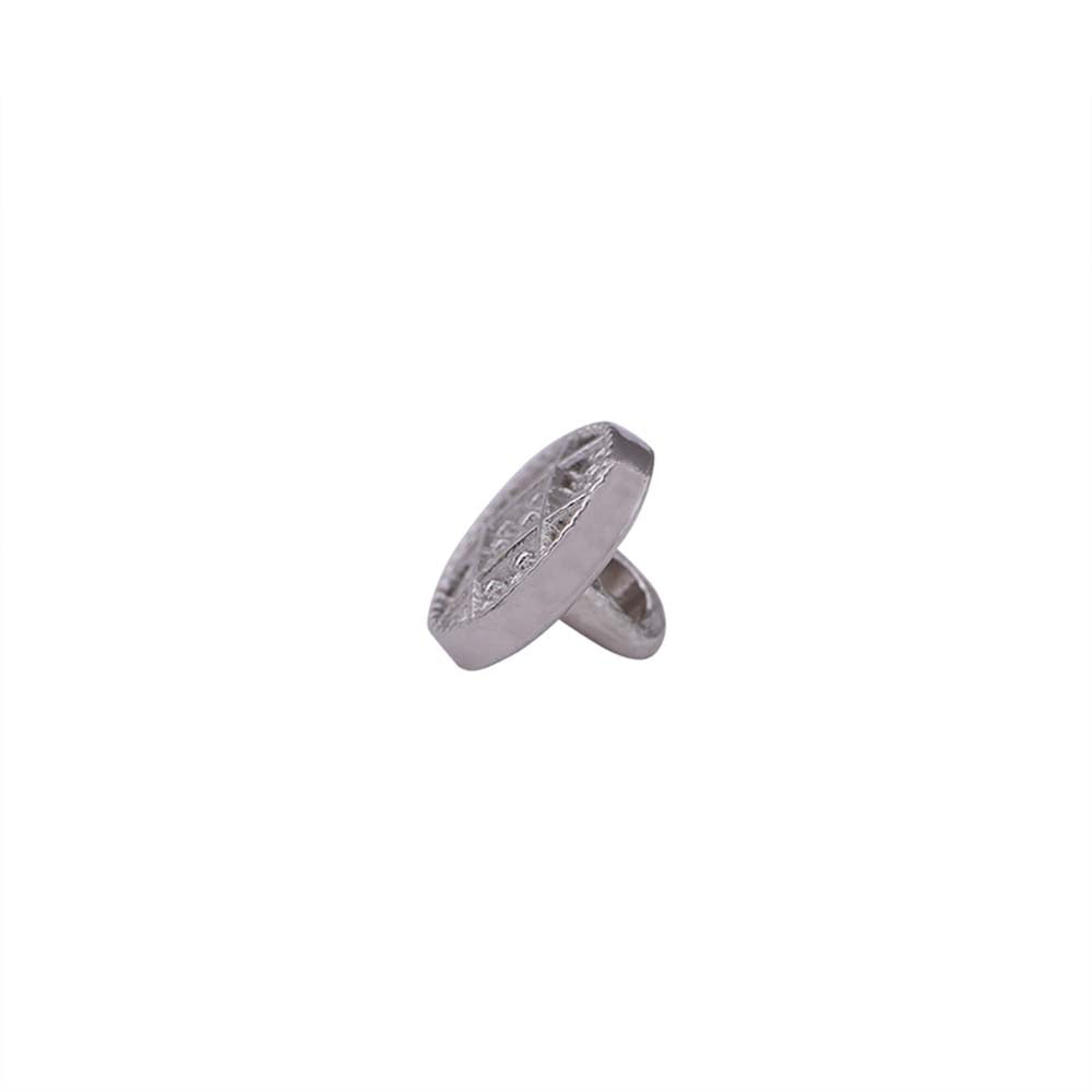 Designer Checks Engraved Loop Metal Buttons for Clothing