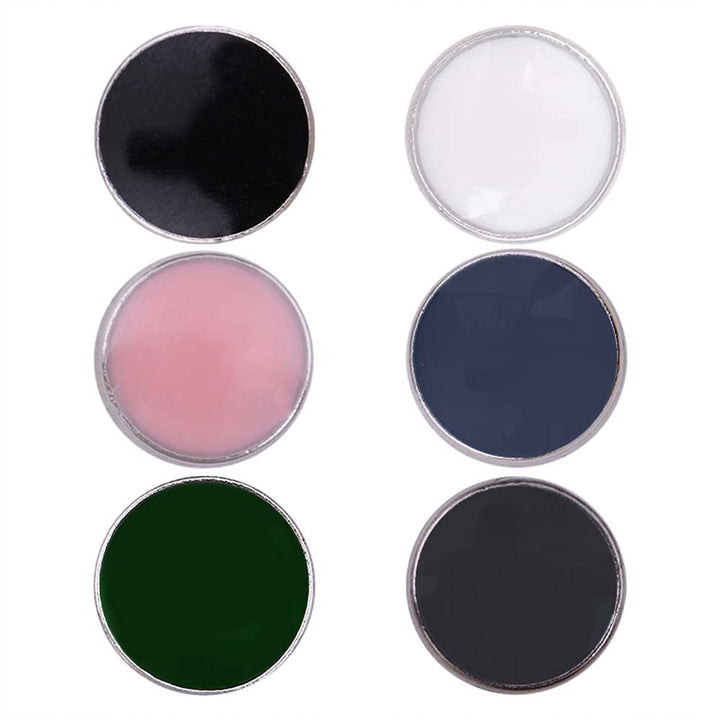 Plain Round Shape Enamel Colour Metal Shirt Buttons