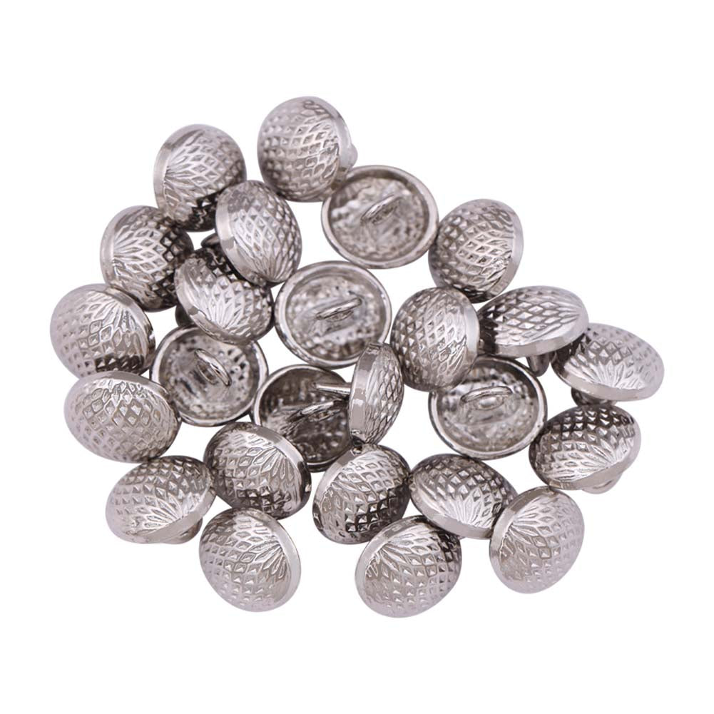 Checks Surface Metal Loop Buttons for Men/Women Kurta/Kurti