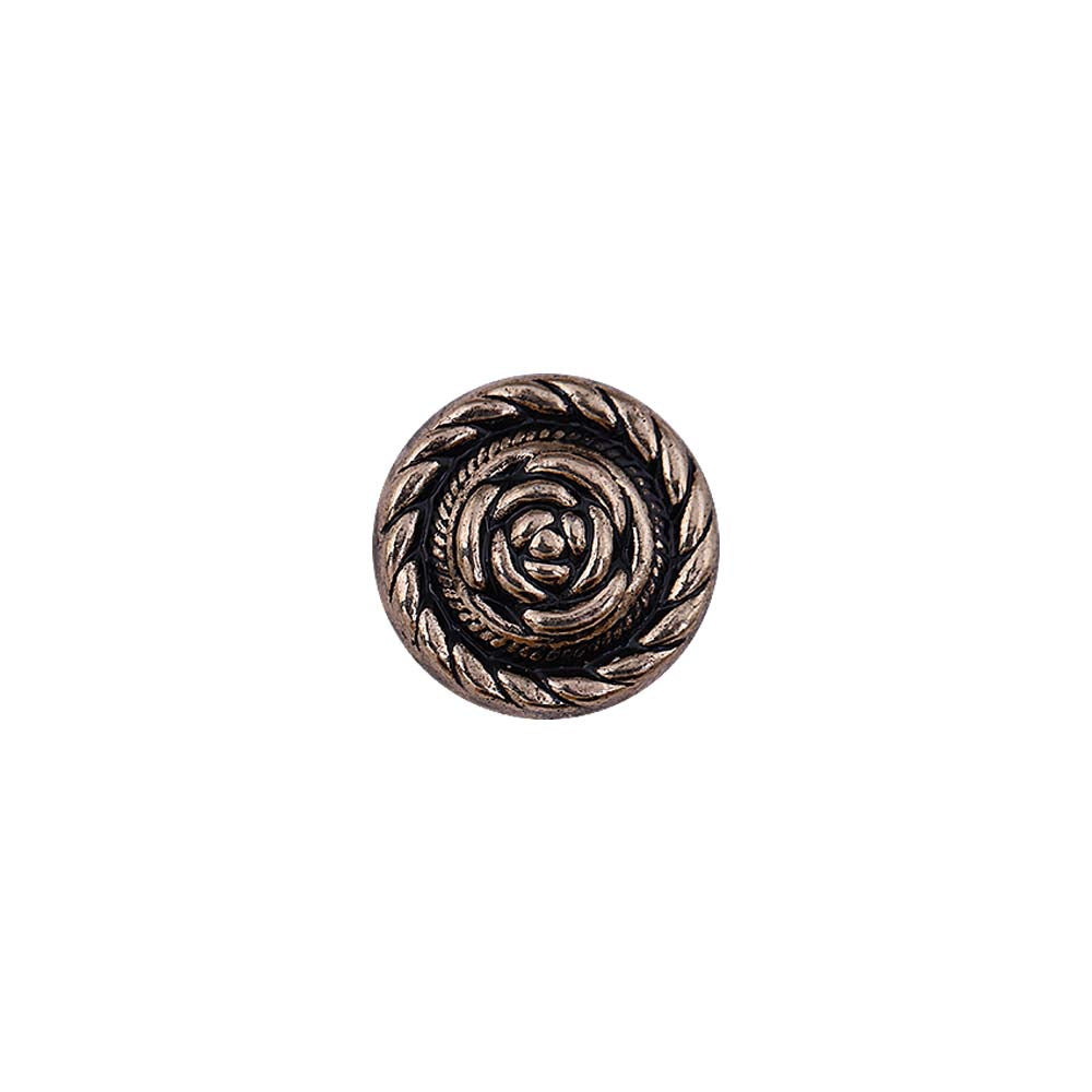 Round Rope Rim Design Rose Engraved Kurti Metal Buttons
