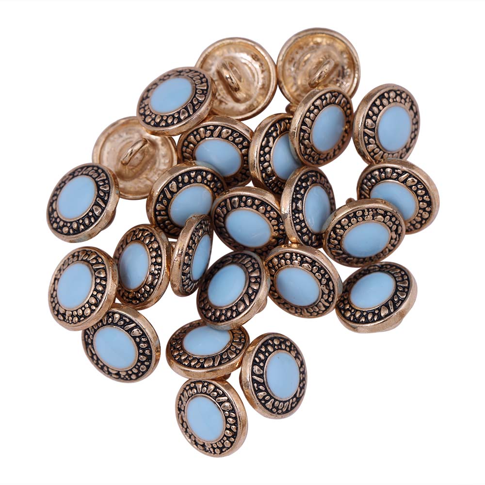 Designer Engraved Rim Enamel Lamination Metal Buttons