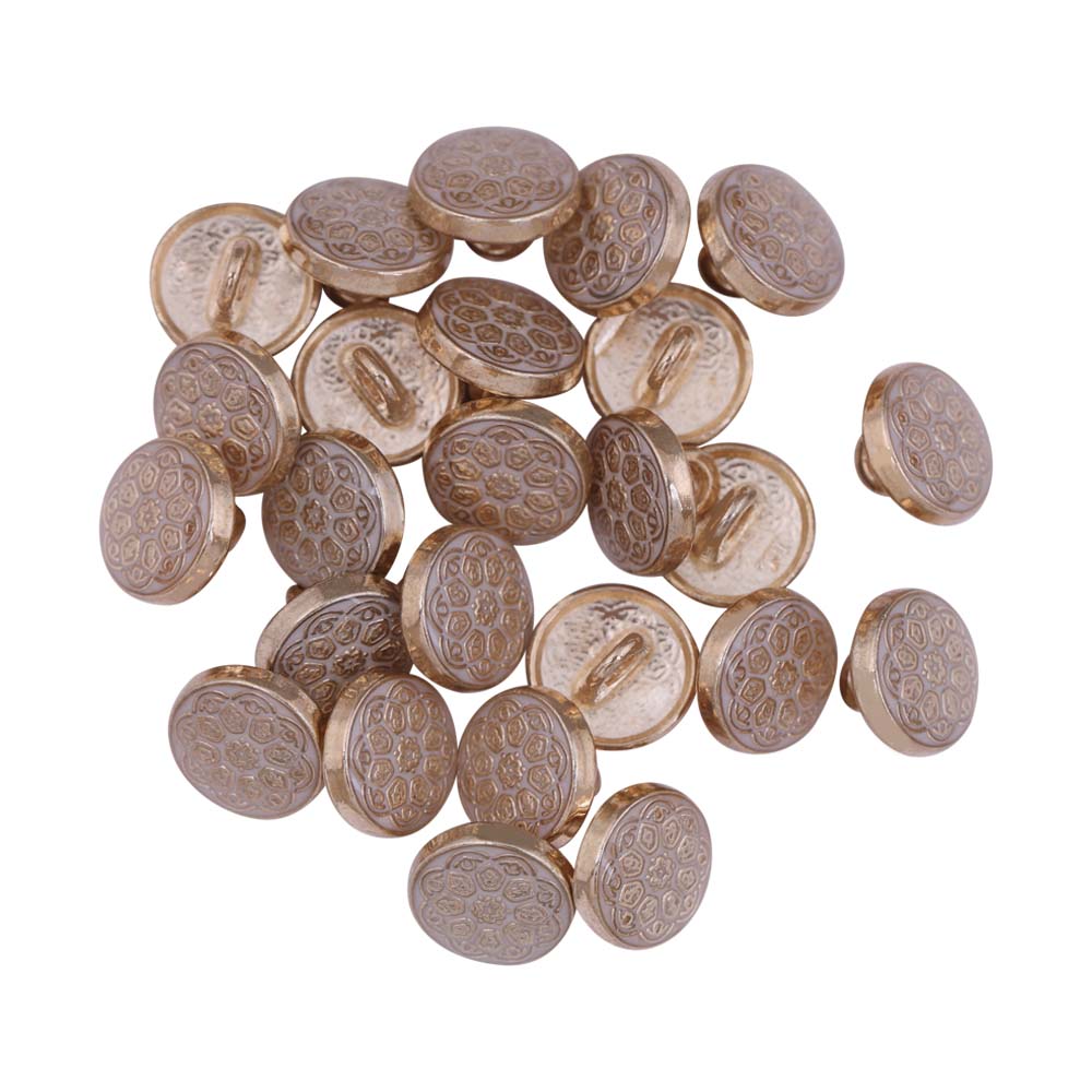 Designer Round Shape Lamination Metal Buttons for Kurta/Kurti