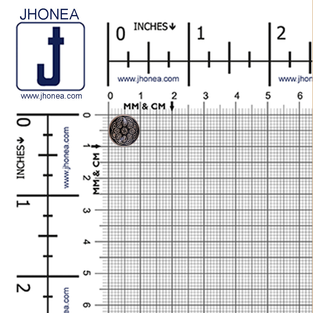 Designer Round Shape Lamination Metal Buttons for Kurta/Kurti
