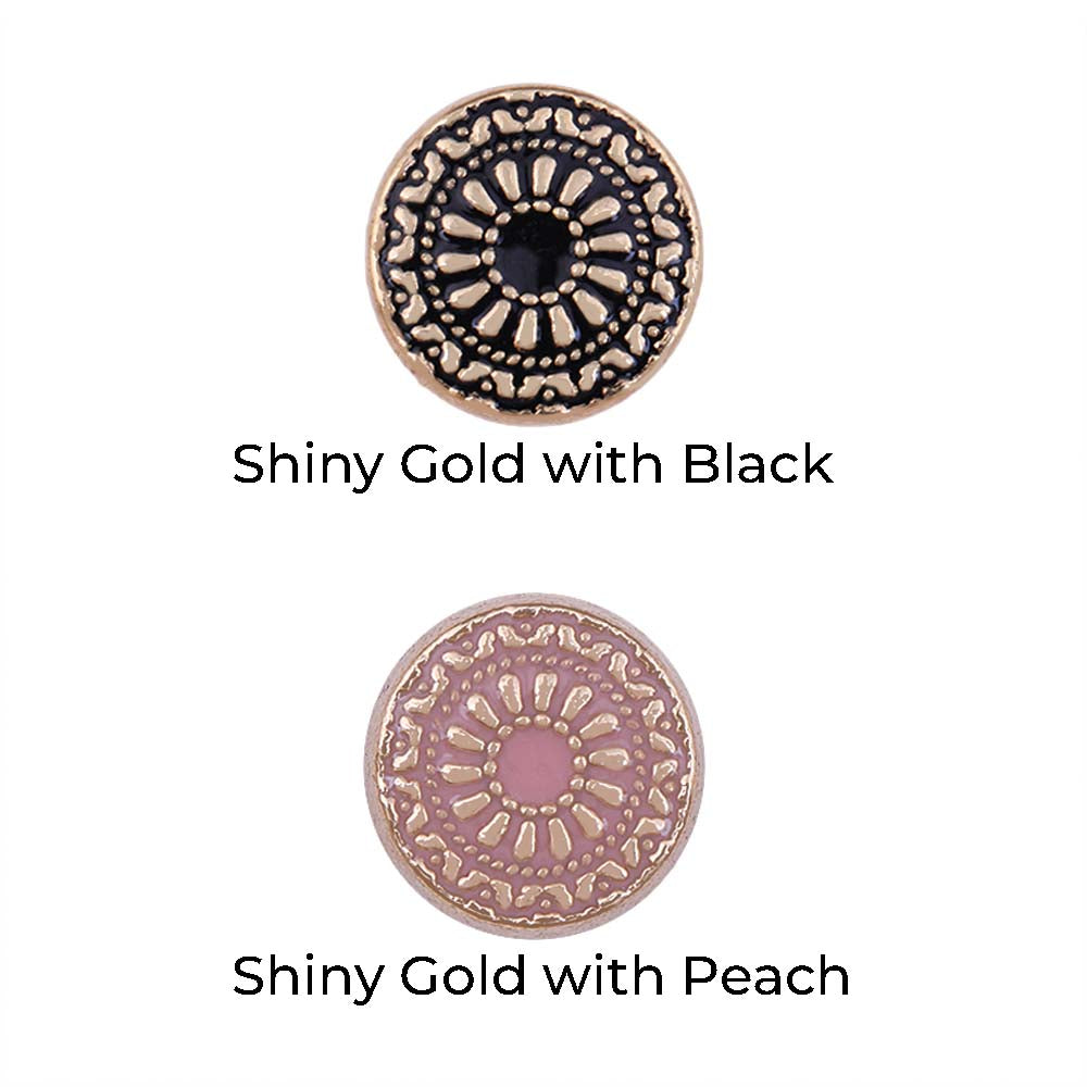 Engraved Surface Finish Metal Buttons for Men/Women/Kids Clothing