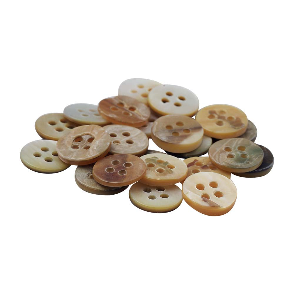Dual Colour Classic Natural Off White Shirt Buttons