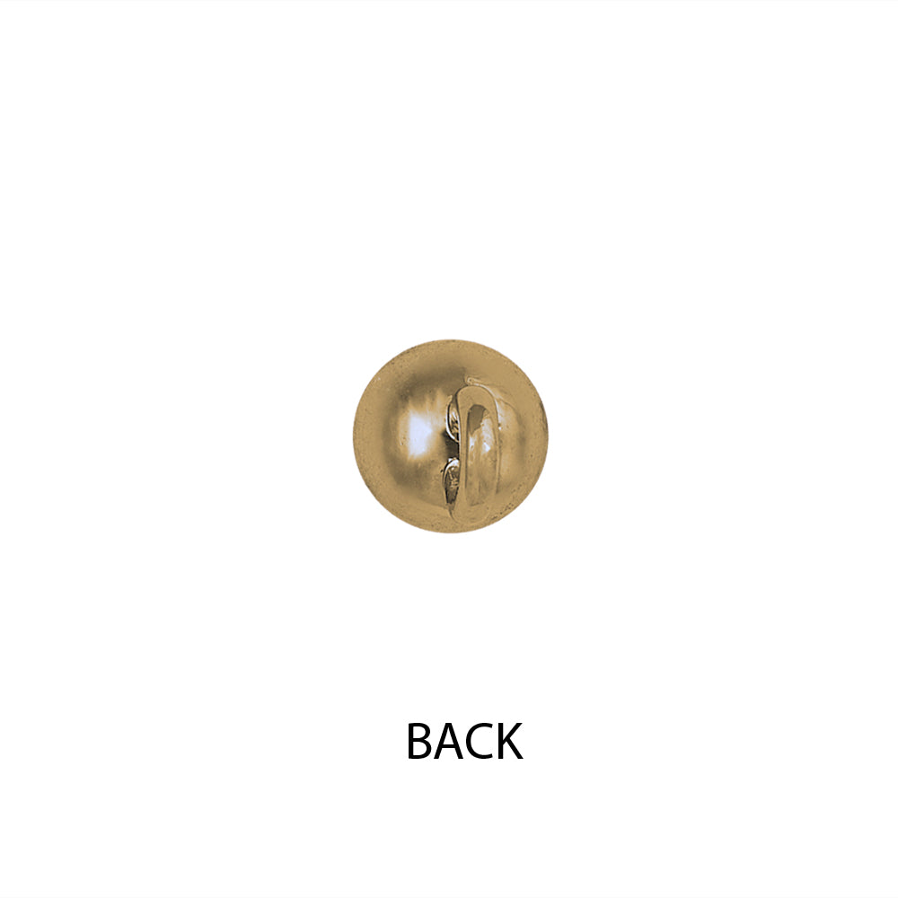 Heavy Weight Ball Shaped Shiny Metal Loop Buttons