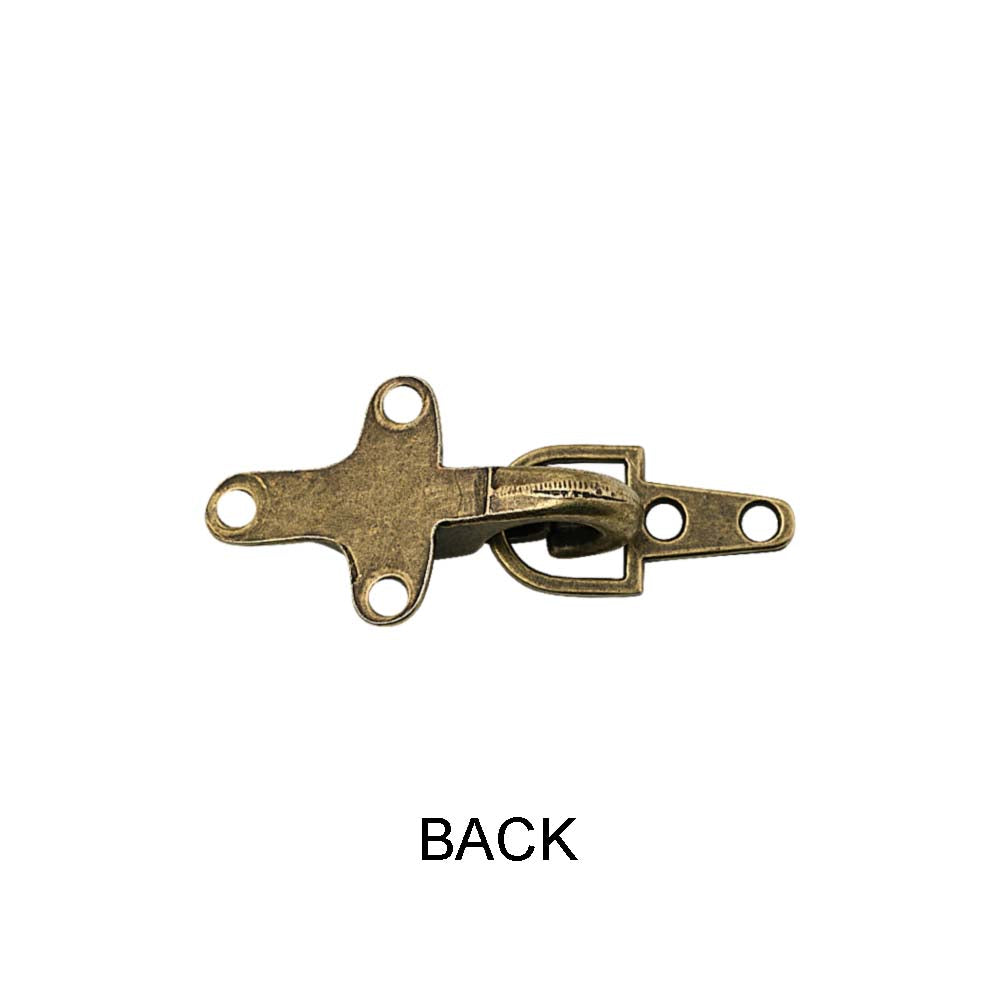 Dapper Style Vintage Antique Brass Closure Clasp for Jackets