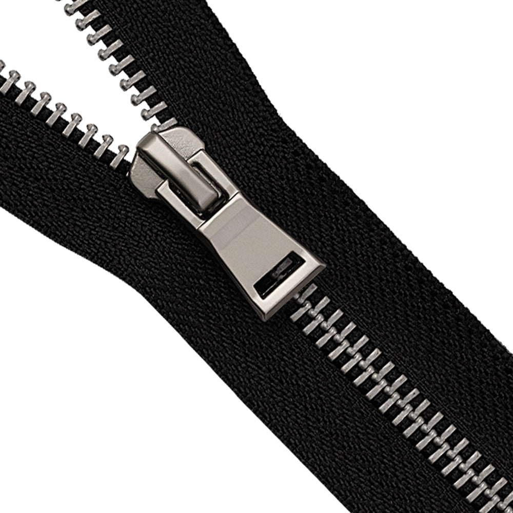 SBS #5 Premium Exclusive Matte Silver Metal Zipper for Dresses