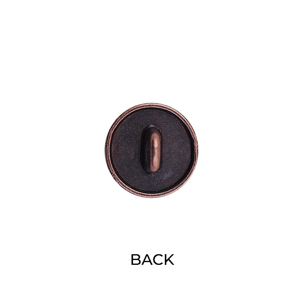 Round Shape Engraved Design Loop Metal Buttons for Shirts/Kurta