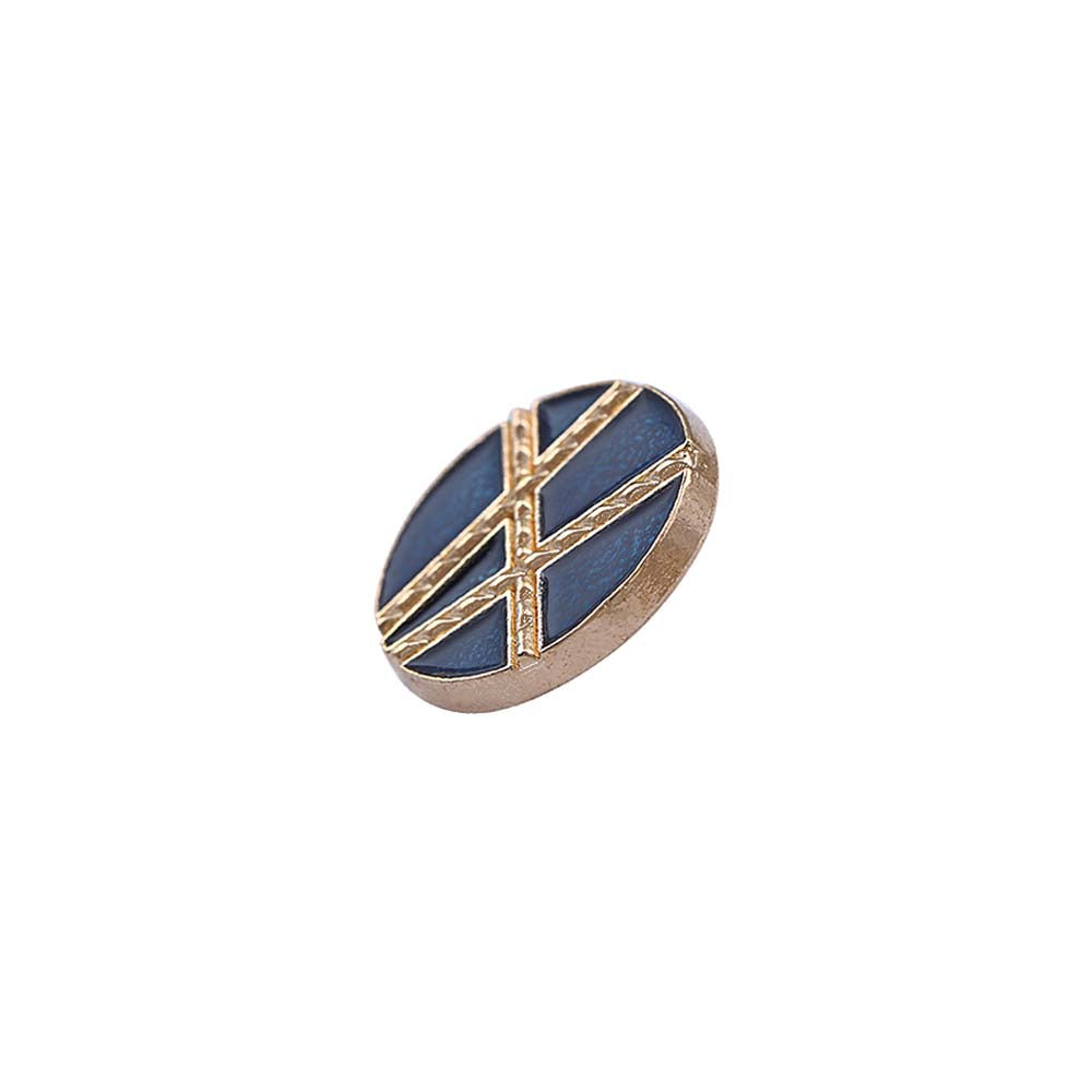 Golden Geometric Pattern Surface Lamination Metal Buttons