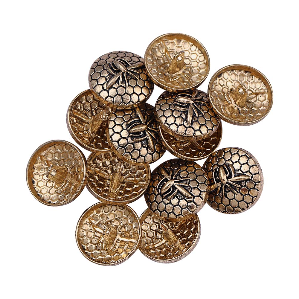 Classic Vintage Spider Design Shank Metal Buttons for Coats