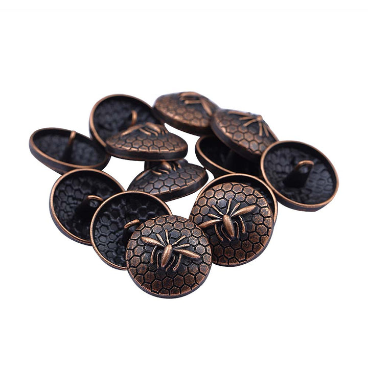 Classic Vintage Spider Design Shank Metal Buttons for Coats