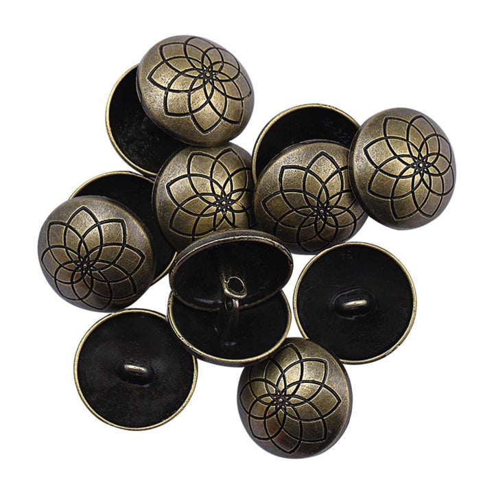 Celtic Design Antique Vintage Metal Buttons for Men's Clothing