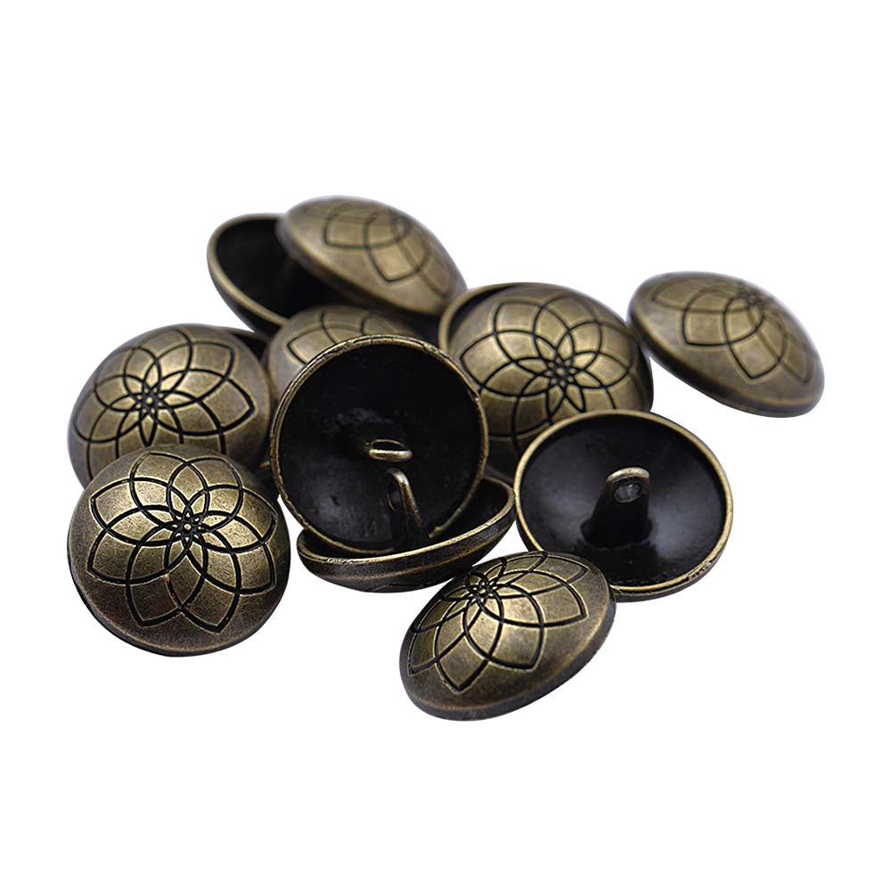 Celtic Design Antique Vintage Metal Buttons for Men's Clothing