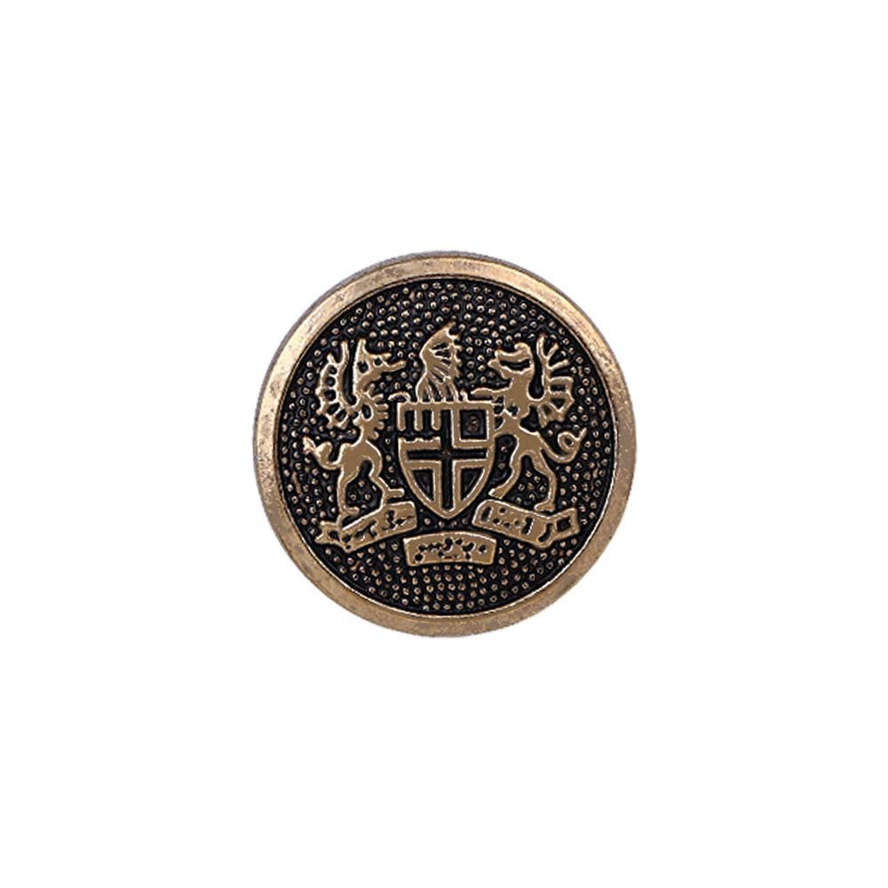 Antique Finish Royal Emblem Metal Buttons for Coat/Suit/Sherwani