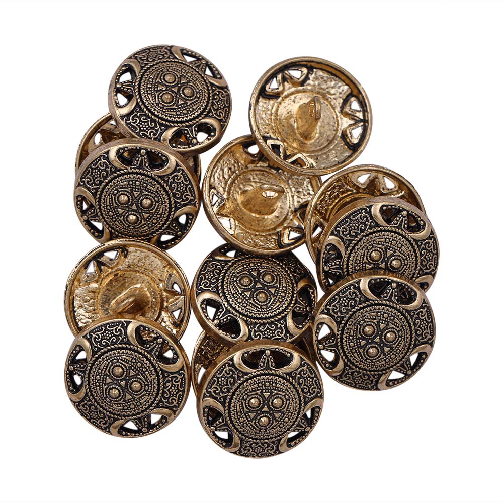 Antique Vintage Looking Metal Buttons for Men/Women Clothing