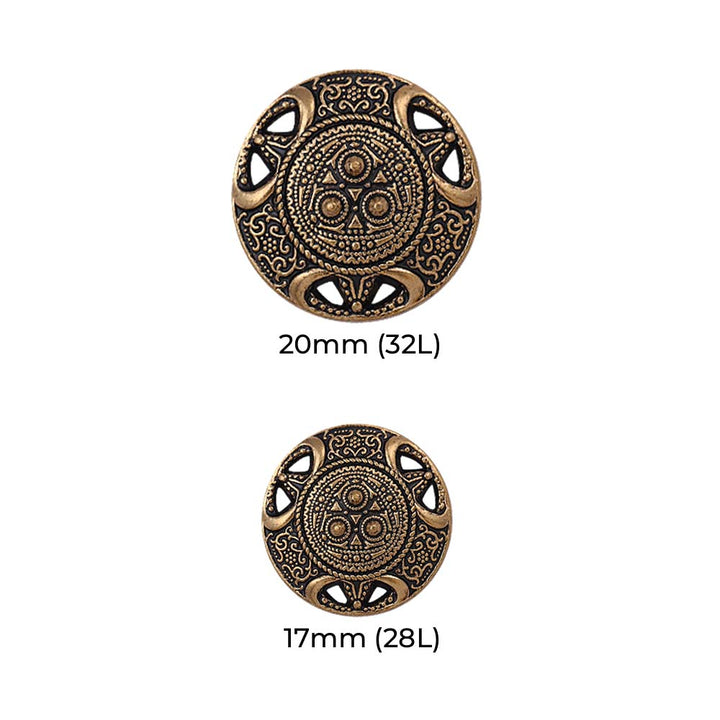 Antique Vintage Looking Metal Buttons for Men/Women Clothing
