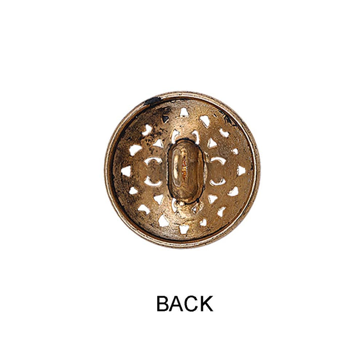 Antique Cutwork Design Round Shape Shank Metal Buttons
