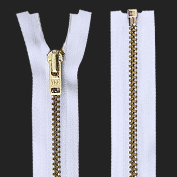 YKK- #5 Gold Teeth YKK Metal Zipper