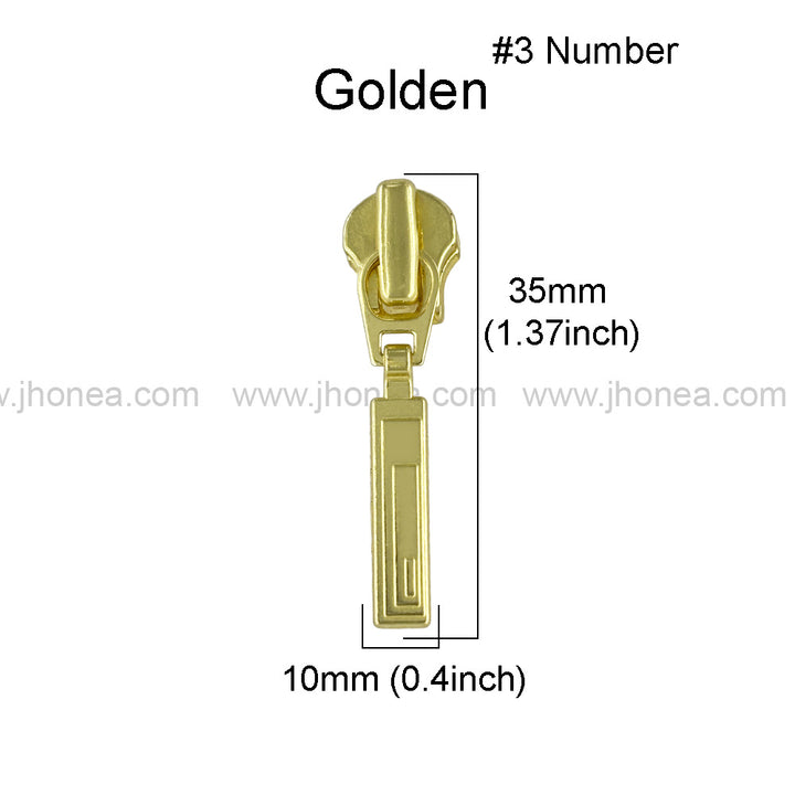 YKK #3 Premium Quality Fancy Metal Zipper Puller