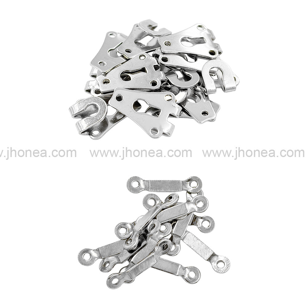 Premium Stainless Steel 2-Part Hook & Bar Sew-On Pant Trouser Hooks