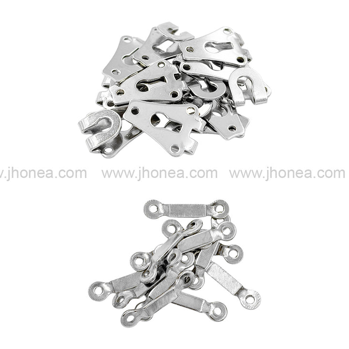 Premium Stainless Steel 2-Part Hook & Bar Sew-On Pant Trouser Hooks