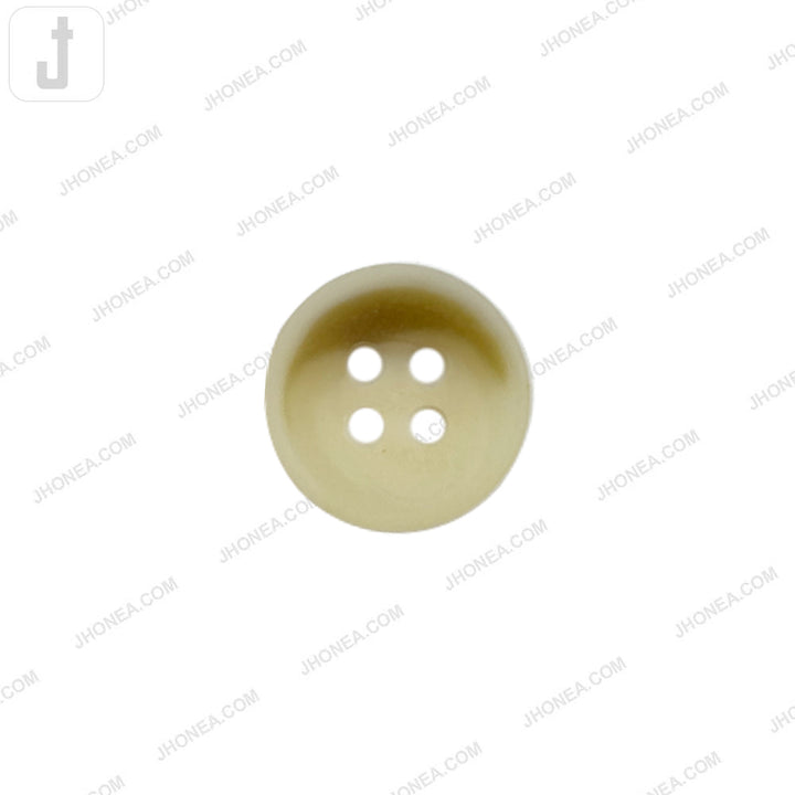 Round 4-Hole Rim Design 11mm Polyester Button for Sweaters/Cardigans