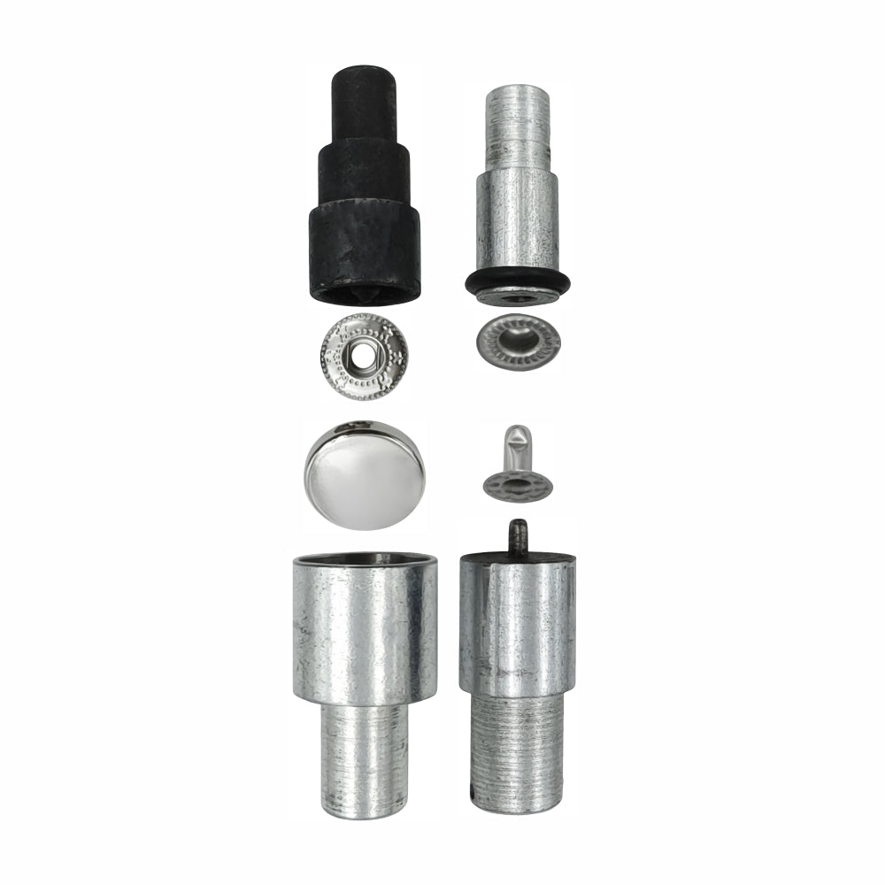 4-Part Snap Button Die Mold Set Easy Tool for Flat Surface Snap Button