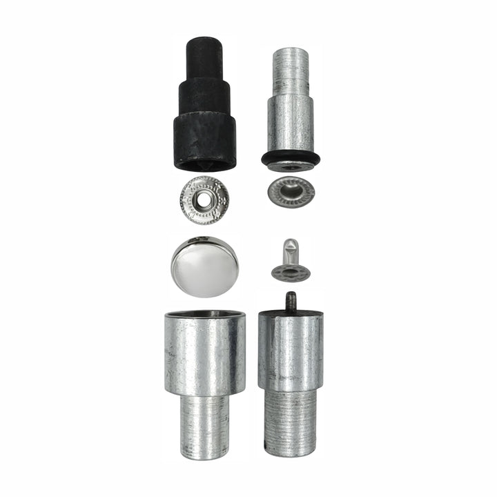 4-Part Snap Button Die Mold Set Easy Tool for Flat Surface Snap Button