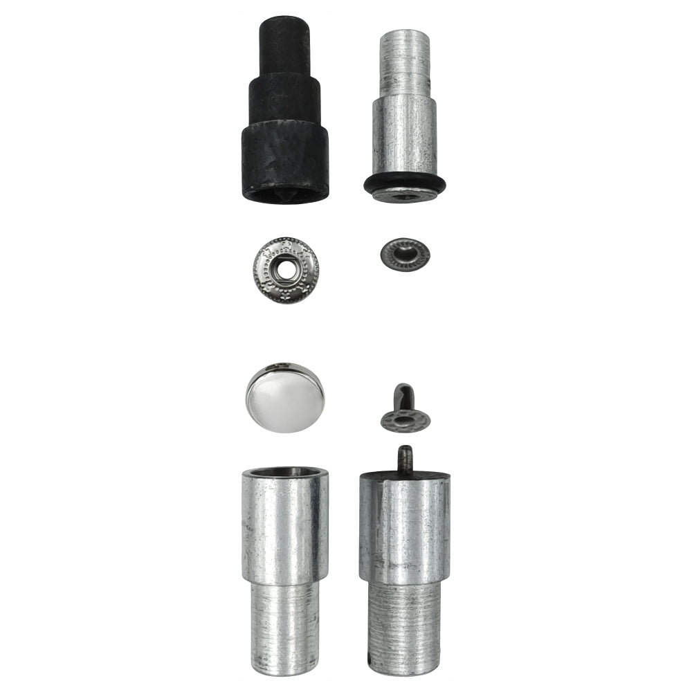 4-Part Snap Button Die Mold Set Easy Tool for Flat Surface Snap Button