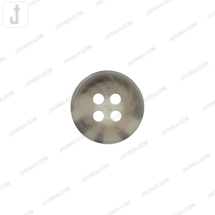 Grey Shaded 12mm Polyester 4-Hole Button for Men/Women/Kids