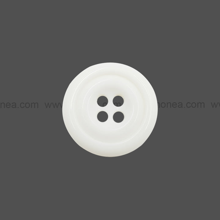 Decorative 4-Hole Double Rim Polyester Button
