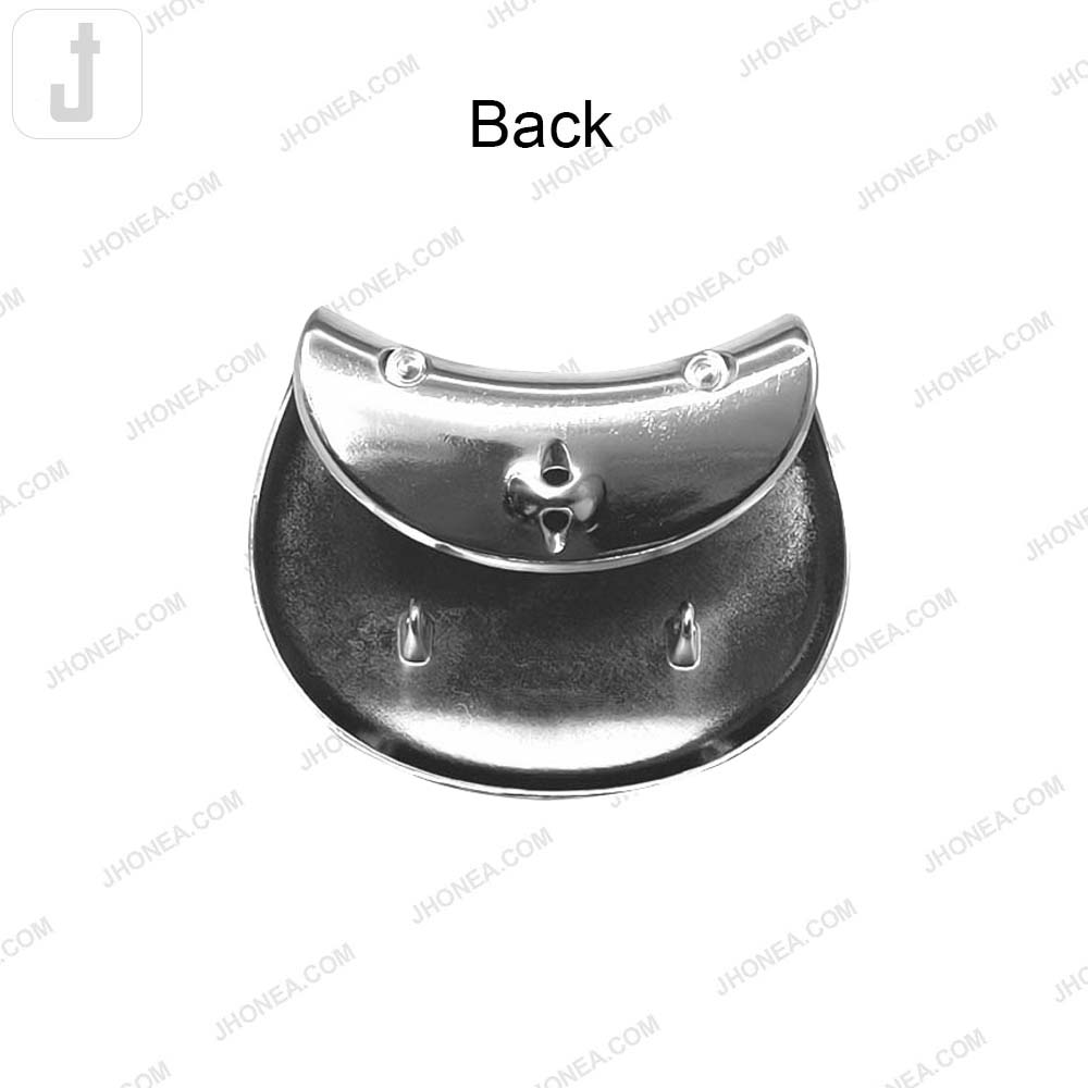 Fashionable Shiny Finish Half Moon Buckle for Fashion Accessories