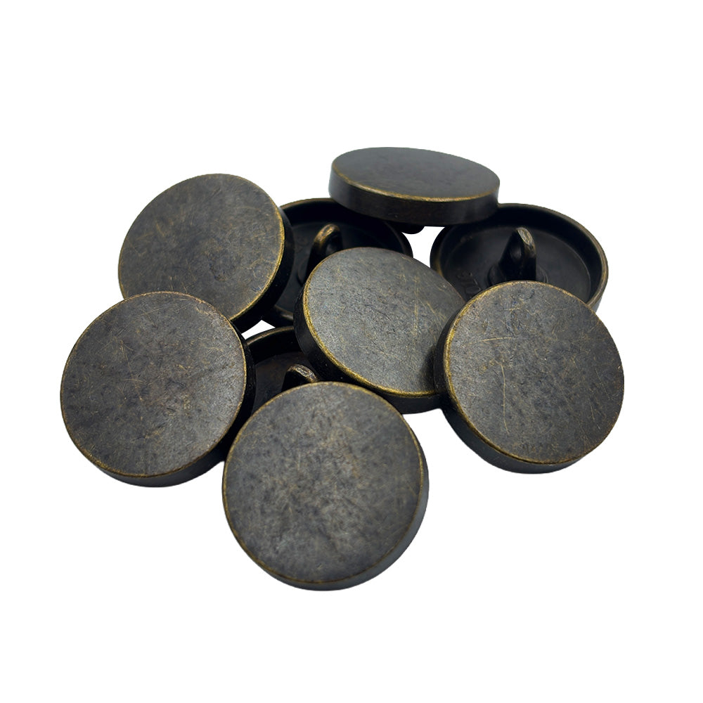 Premium Smooth Antique Brass Surface Shirt/Coat Classic Loop Metal Buttons