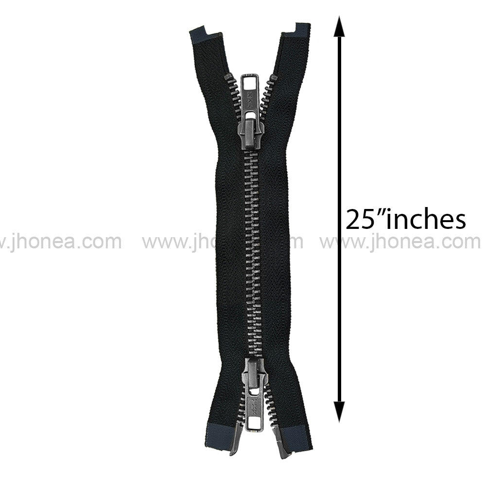 YKK #5 Teeth Premium Two Way Metal Zipper for Jackets