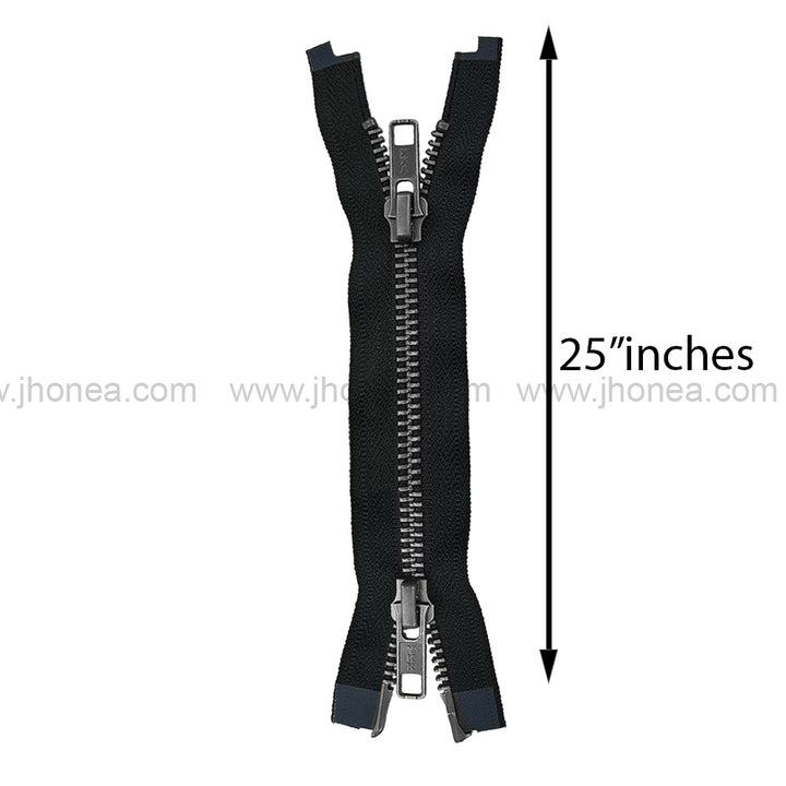 YKK #5 Teeth Premium Two Way Metal Zipper for Jackets