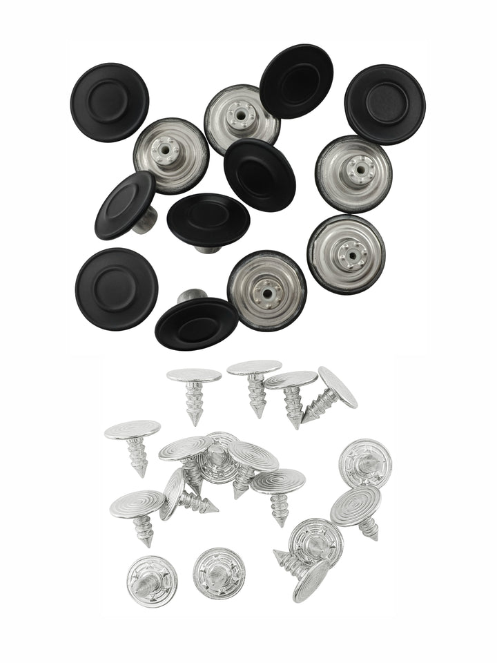 Stylish Round Rim Metal Jeans Buttons for Denim Jackets